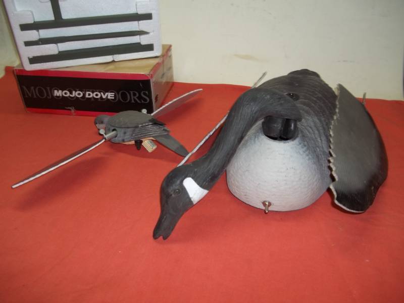 lot 121 image: Goose Decoy and Dove
