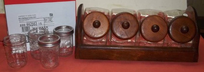 lot 60 image: Canning Jars and Canisters