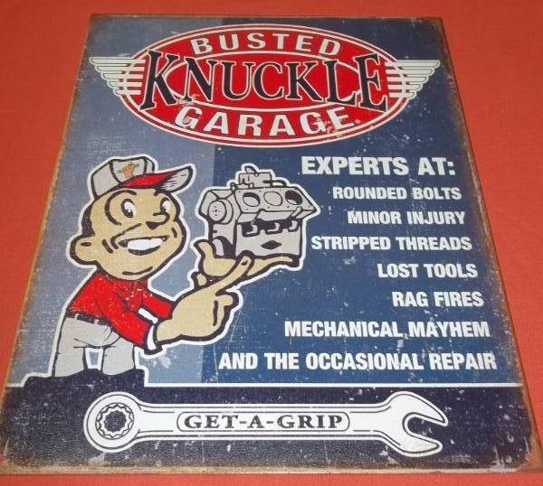 lot 36 image: Metal Sign