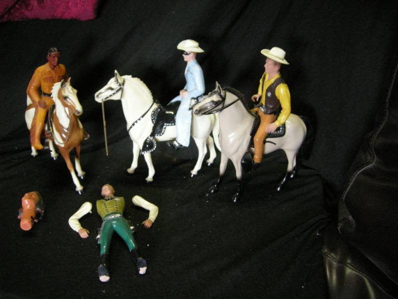 lot 42 image: Vintage Lone Ranger - Western Action Figures