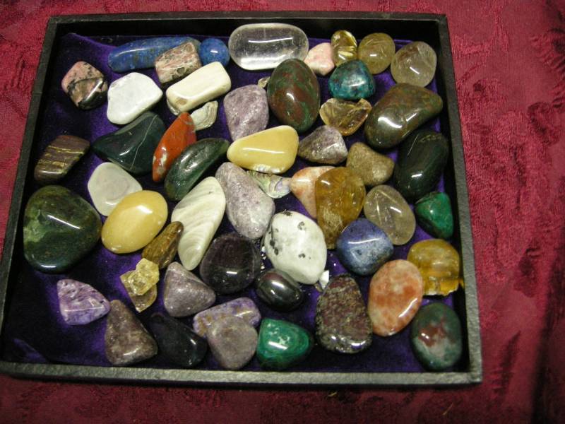 lot 68 image: Group Polished Mineral Stones
