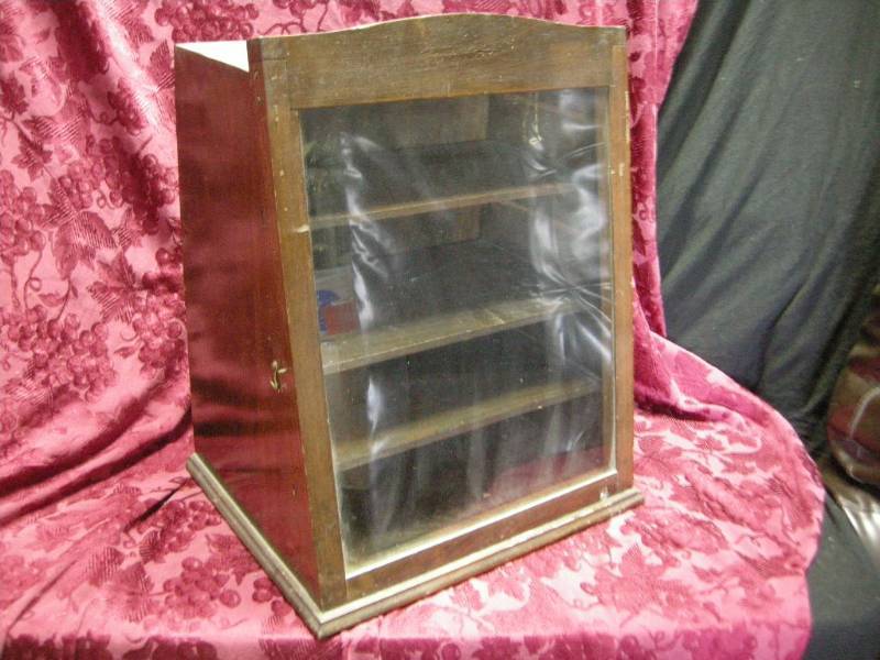 Antique Countertop Display Cabinet Antique Unique Collectable