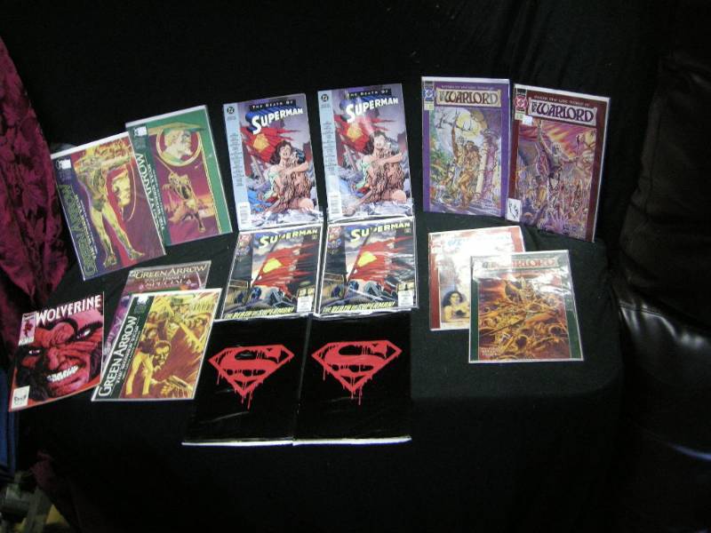 lot 95 image: Superman-Green Arrow-Warlord Comic Books