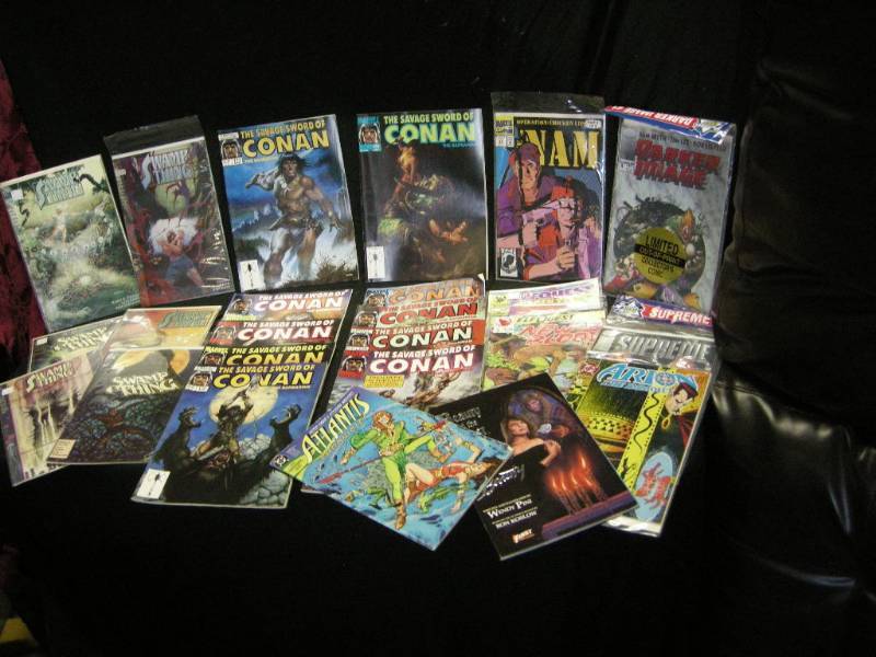 lot 96 image: Conan-Swamp Thing-Fantasy Comic Books