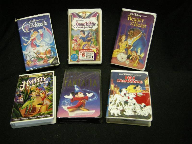 lot 97 image: Disney VHS Movies Including Snow White Factory Sealed
