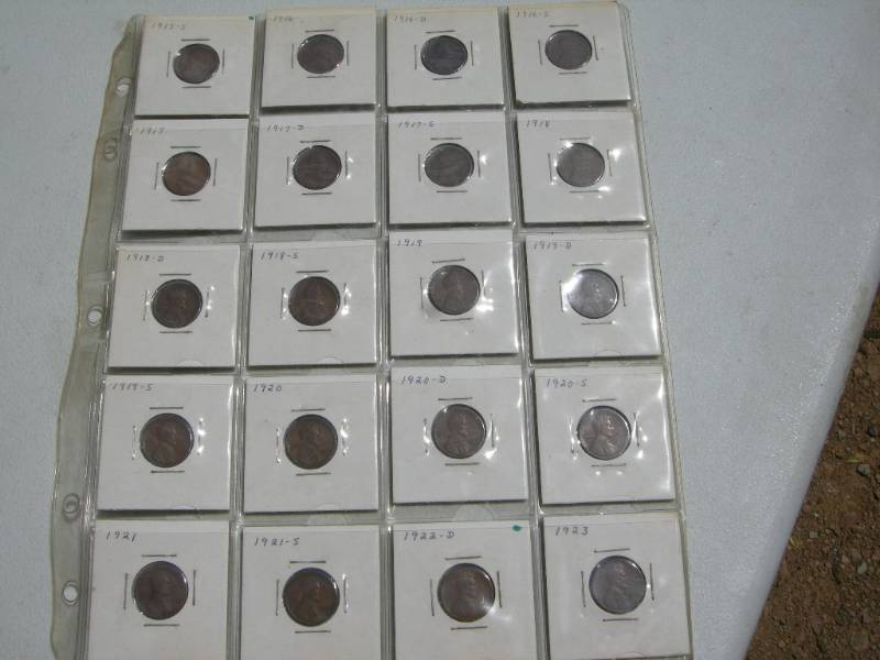 lot 116 image: Wheat Pennies 1915S - 1923