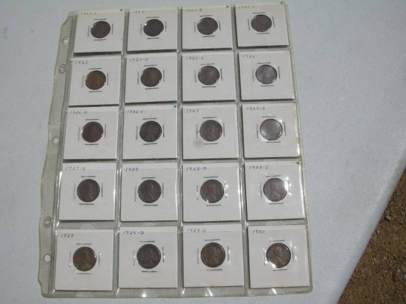 lot 117 image: Wheat Pennies 1923S - 1930