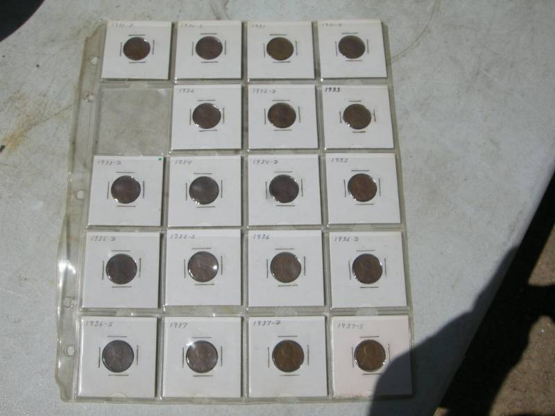 lot 118 image: Wheat Pennies 1930D - 1937S