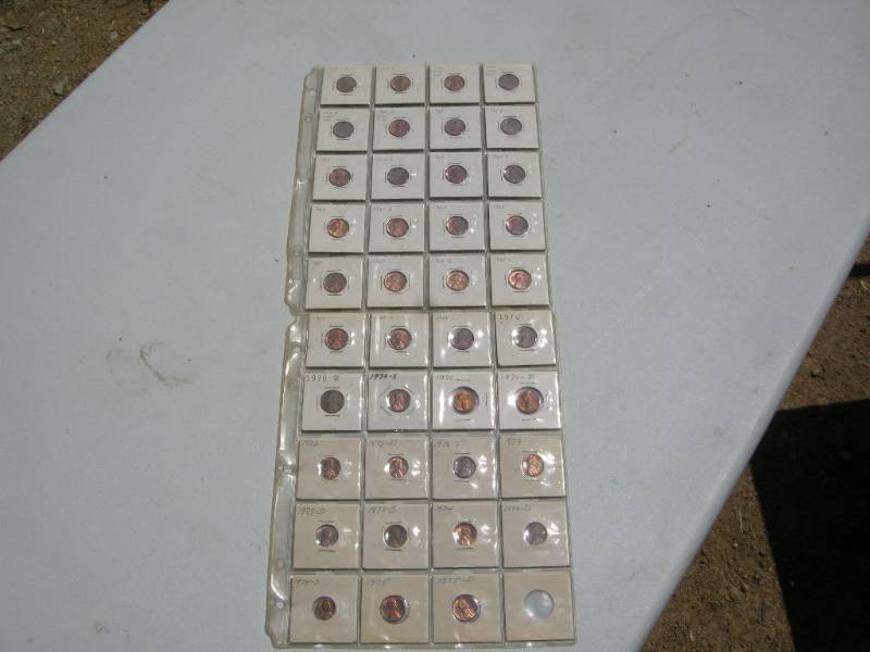 lot 122 image: Wheat Pennies 1959 - 1975D