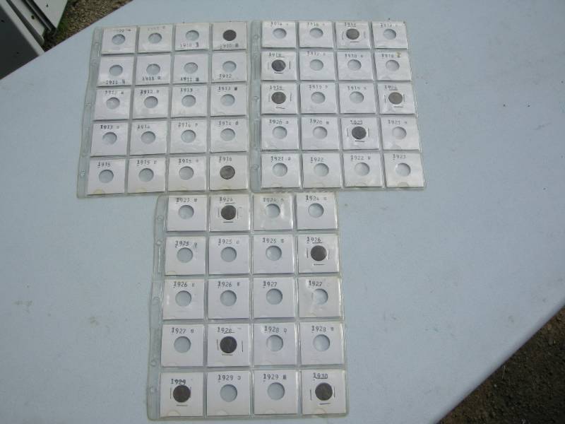 lot 123 image: Wheat Pennies 1916 - 1930 and Indian Head