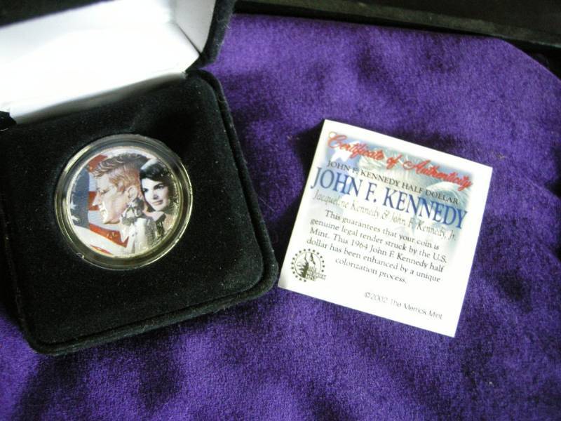 lot 126 image: 1964 JFK Colorized 12 Dollar
