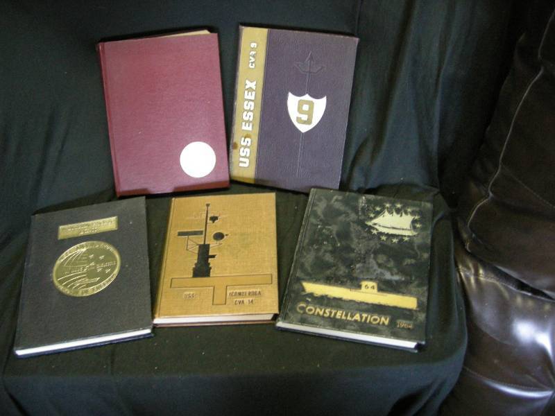 lot 132 image: Vintage 1960s US.Aircraft Carrier Yearbooks