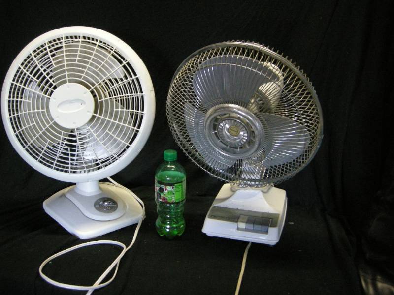 lot 142 image: 2 Oscillating Multi-speed Electric Fans