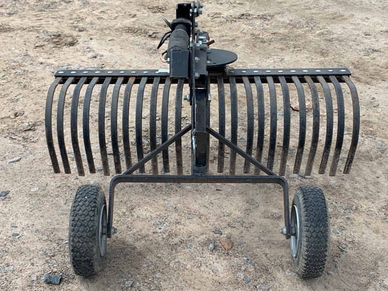 lot 4A image: WorkSaver Towable 4ft Rake