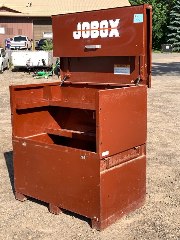 lot 2 image: Job Steel On-Site Gang Box