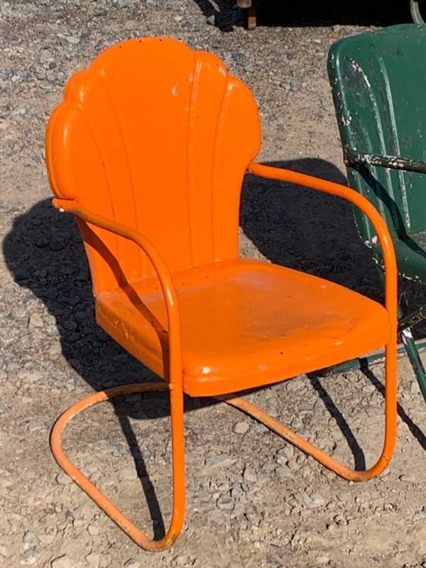 lot 15 image: Lot Of (3) Steel Patio Chairs
