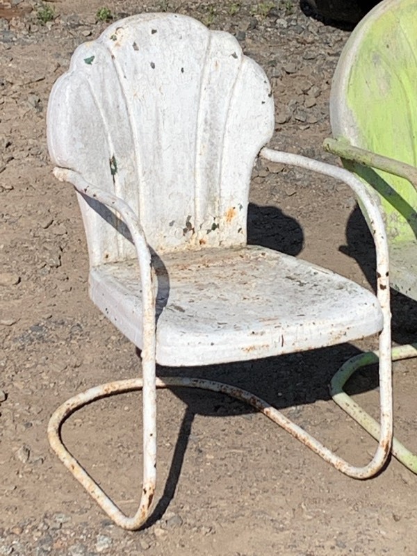 lot 14 image: Lot Of (3) Steel Patio Chairs