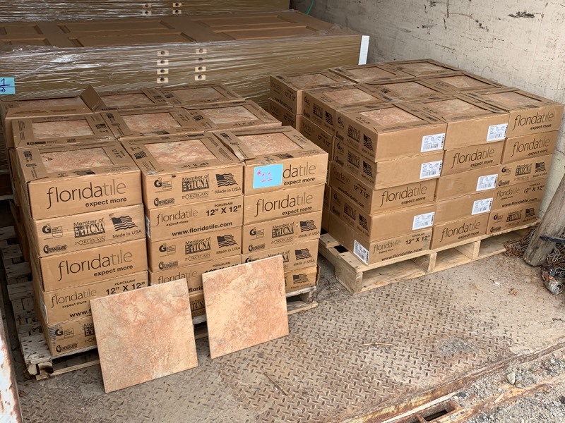 lot 10 image: Pallet Lot Of Unused Floor Tile