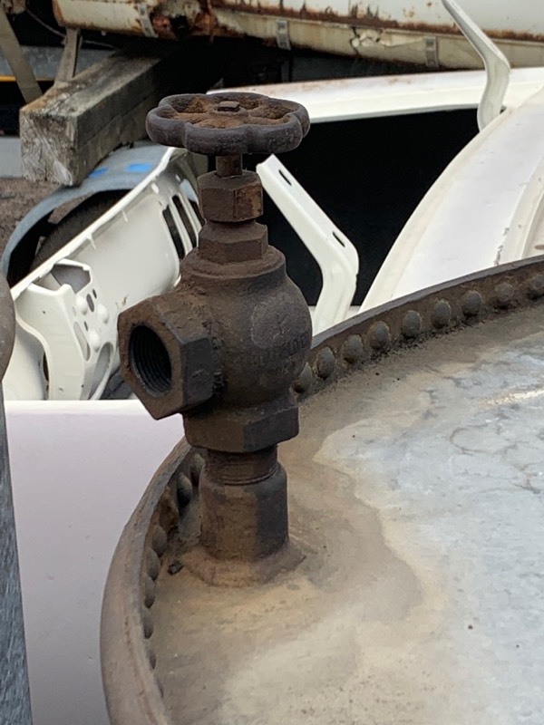 lot 6A image: Antique Heavy Duty Shipping Barrel