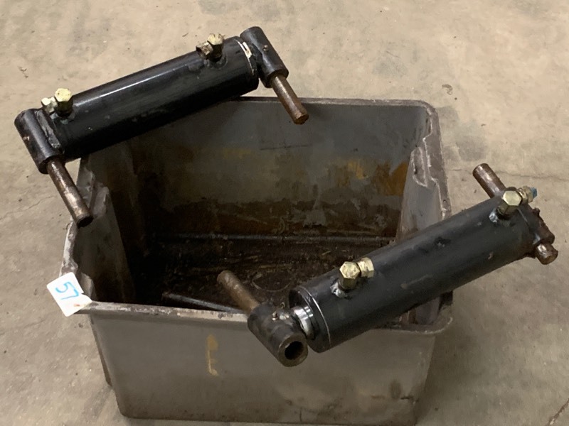 lot 57 image: (2) Commercial Hydraulic Cylinders