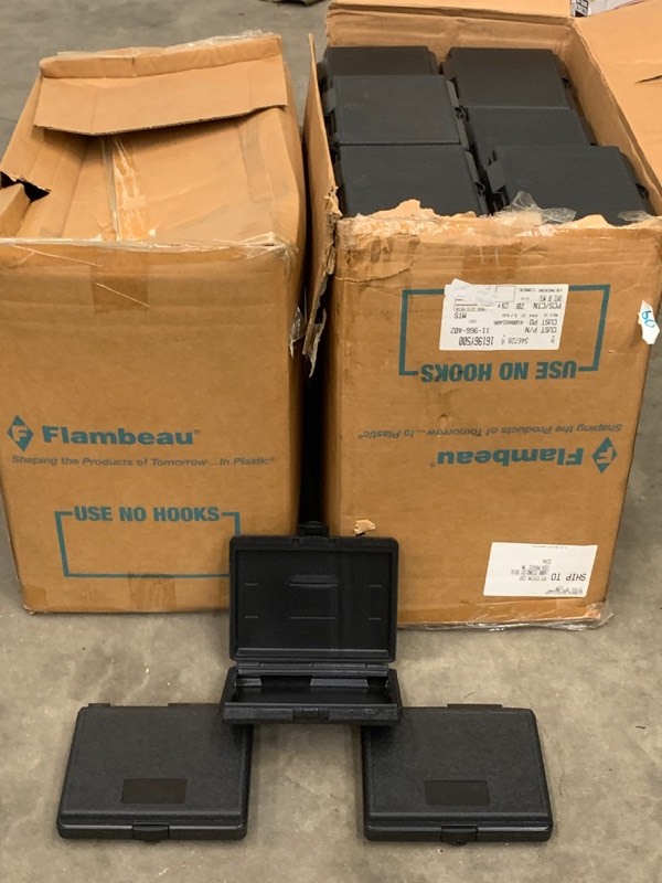 lot 60 image: (2) Cases Of Approx (150) Small Plastic Storage Cases
