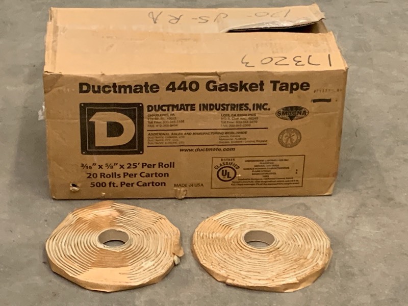 lot 70 image: Case Of Ductmate 440 Gasket Tape