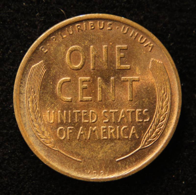 lot 21 image: 1909-VDB US WHEAT CENT BU-UNC
