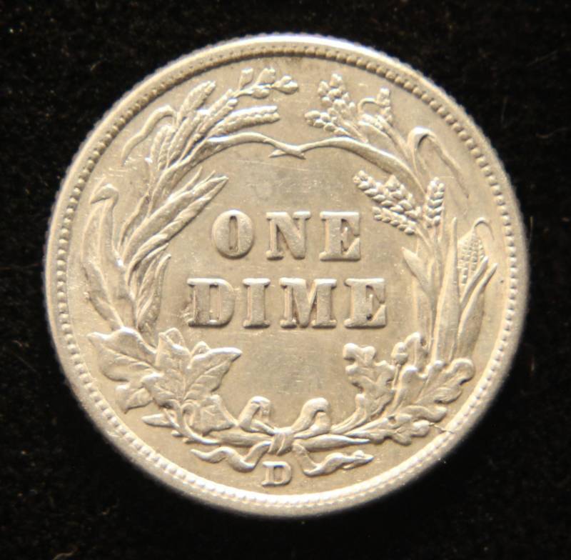 lot 37 image: 1912-D BARBER DIME UNC