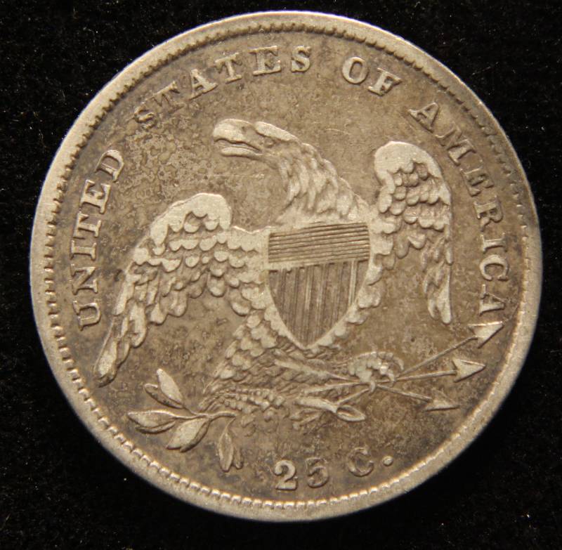 lot 40 image: 1831 US CAPPED BUST QUARTER FINE