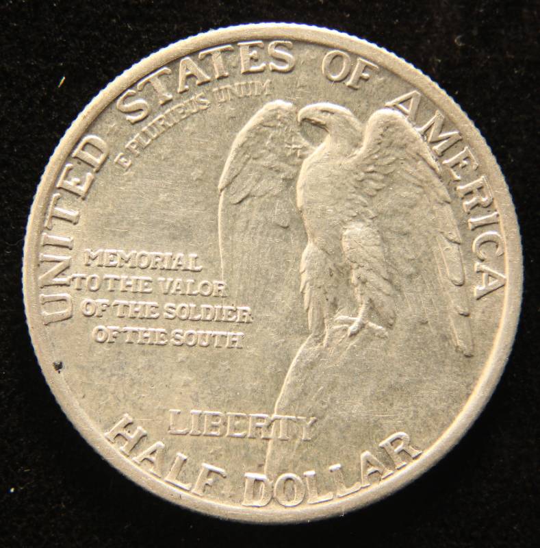 lot 56 image: 1925 STONE MOUNTAIN COMMEMORATIVE US HALF DOLLAR