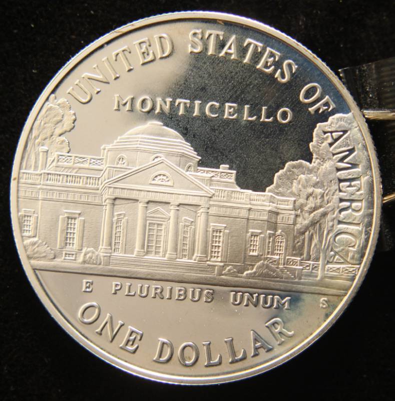 lot 63 image: 1973 THOMAS JEFFERSON COMMEMORATIVE US SILVER DOLLAR