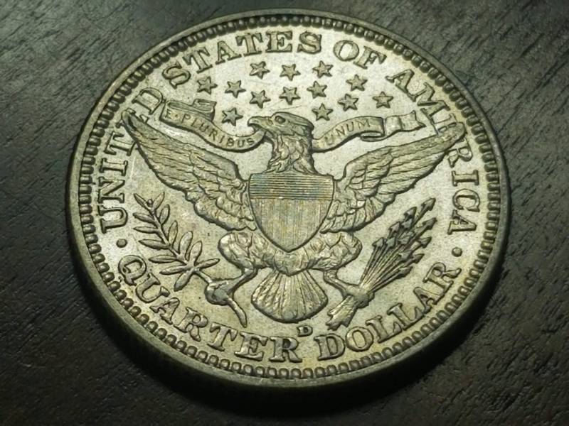 lot 44 image: 1916-D BARBER QUARTER BU-UNC