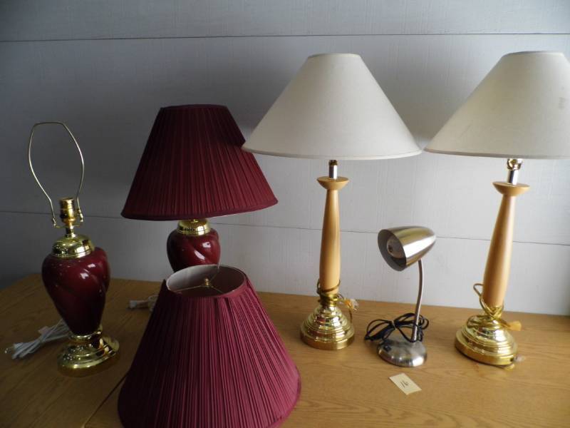 Lot of 5 Lamps