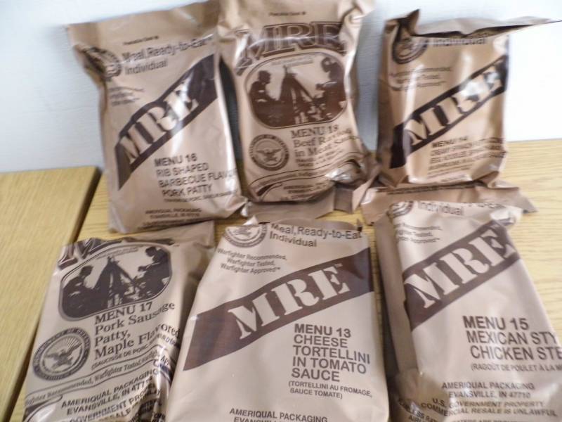Lot of 6 MREs
