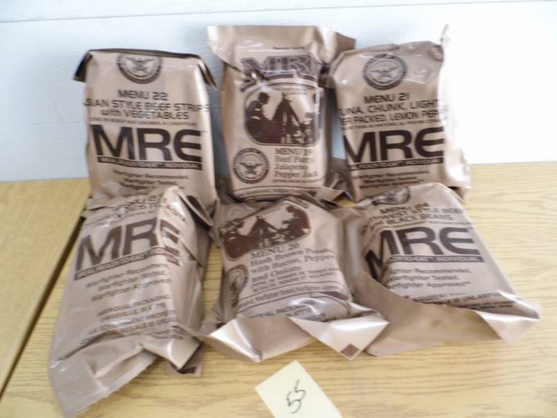 Lot of 6 MREs