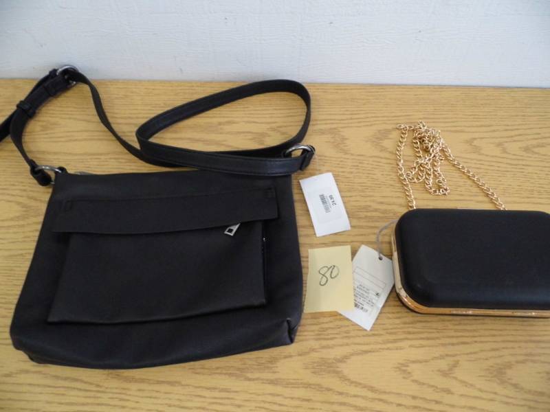Lot of 2 Black Purses