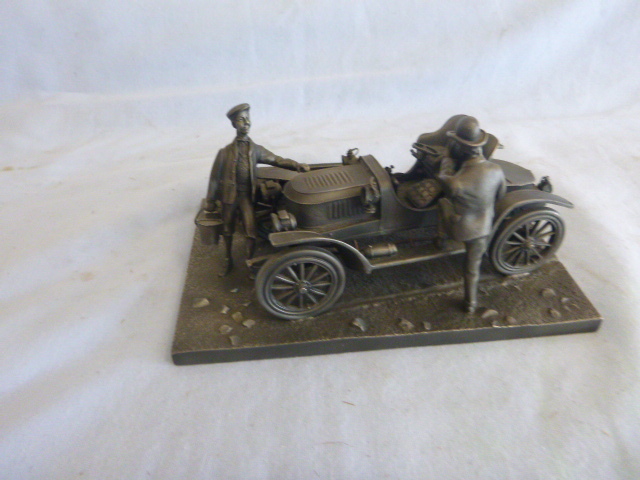 lot 53 image: The Stanley Steamer Fine Pewter Statue