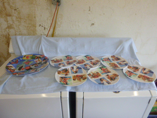 lot 75 image: Coca-Cola Plates and Platter