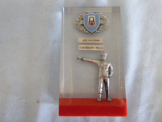 lot 104 image: 2nd Place .45 Caliber Trophy