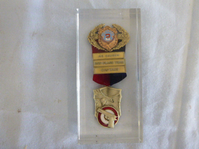 lot 106 image: 1965 US Army Marksmanship Medal 3rd Place