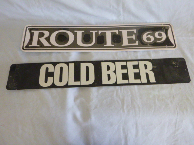 lot 109 image: 2 Metal Signs