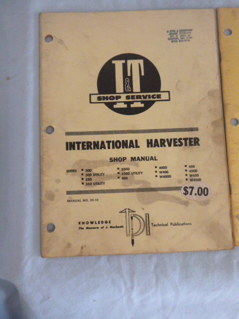 lot 120 image: 2 I&T Shop Service Shop Manuals