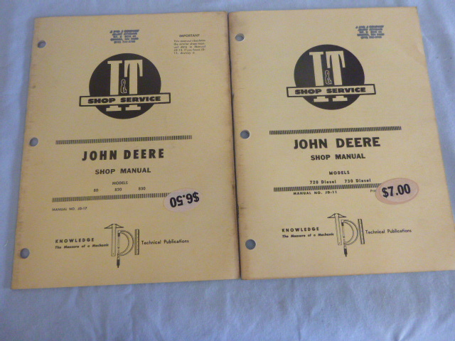 lot 124 image: 2 I&T Shop Service Shop Manuals