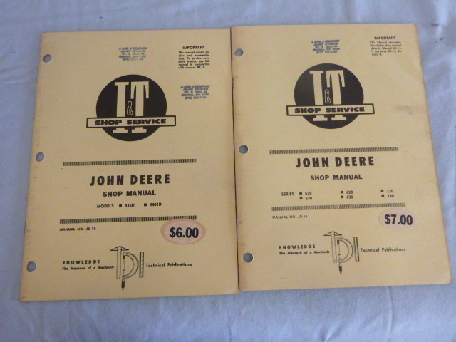 lot 125 image: 2 I&T Shop Service Shop Manuals