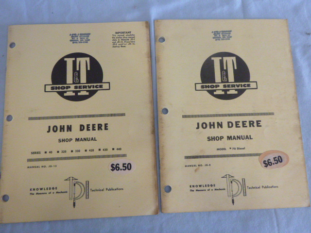 lot 127 image: 2 I&T Shop Service Shop Manuals