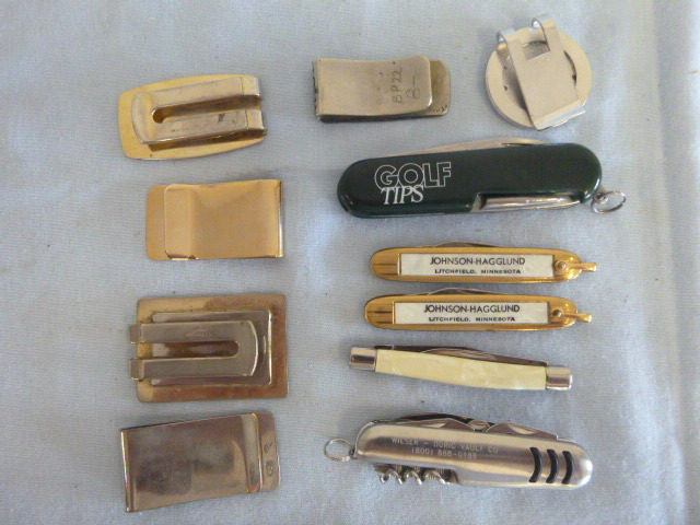 lot 136 image: Money Clips and Pocket Knives