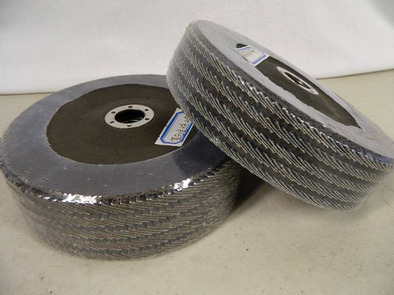 lot 55 image: 10 New 7 inch Flap Disc Grinding  Sanding Discs
