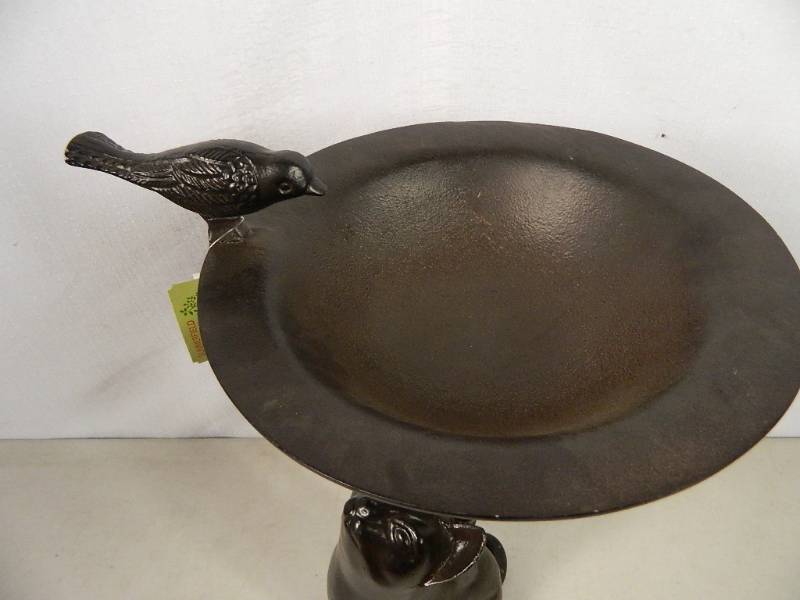 lot 70 image: New Cast Aluminum Birdbath