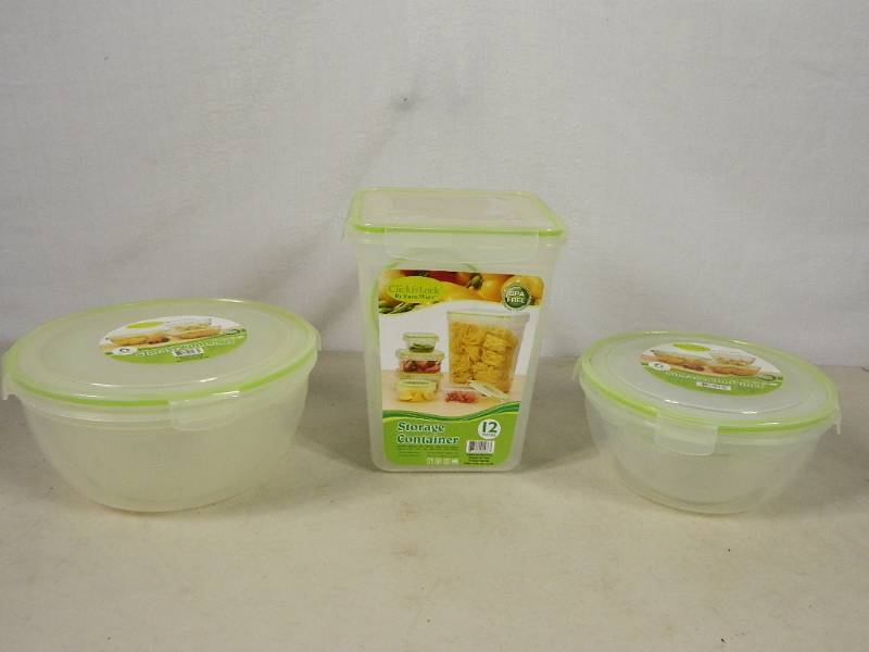 lot 82 image: New Click and Lock Storage Container Sets