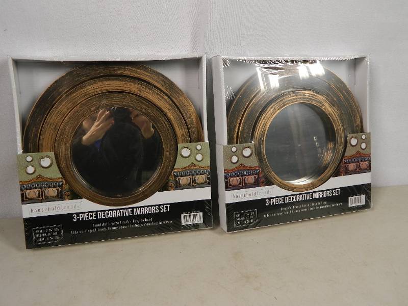 lot 85 image: 2 New 3 Piece Mirror Sets